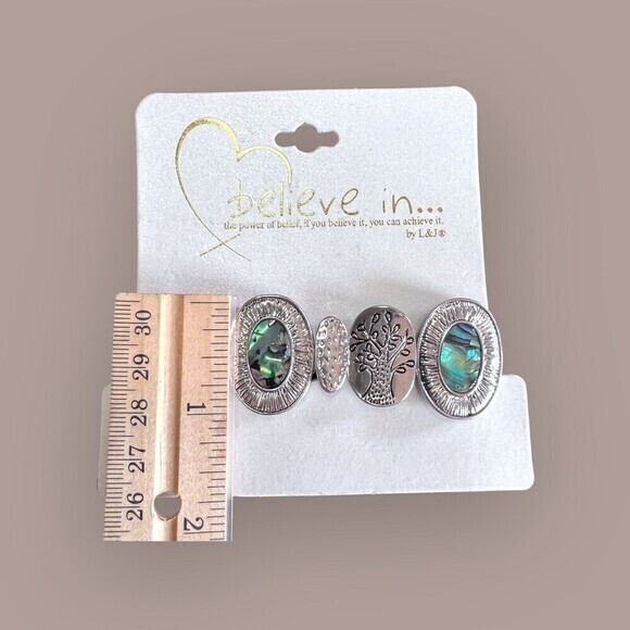 BELIEVE IN...BY L & J Stretch Bracelet Tree of life | Abalone Shell - Picture 9 of 10